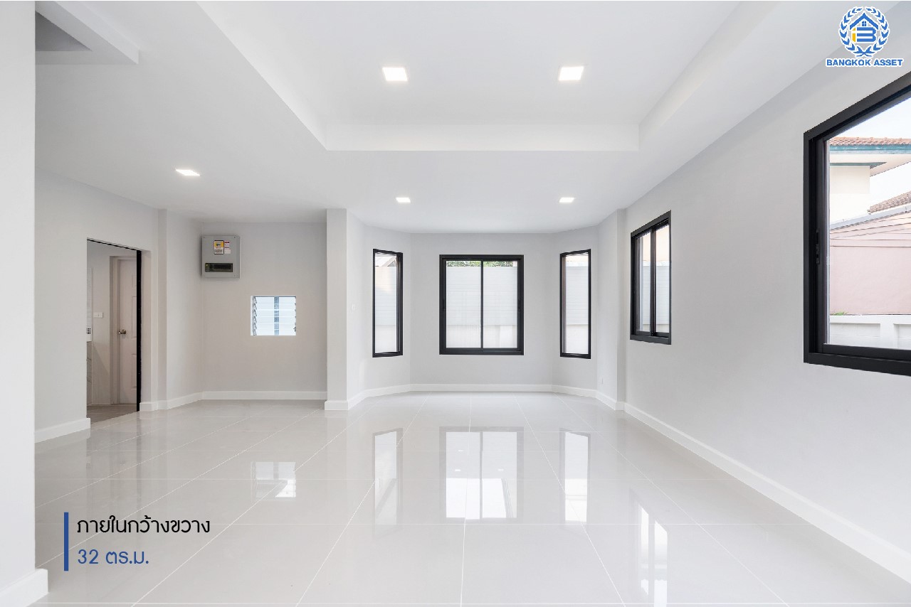 บ้านมือสองตกแต่งใหม่ แบรนด์ LH ม.ชัยพฤกษ์ บางใหญ่-เซ็นทรัลเวสต์เกต ตอบโจทย์ทุกการอยู่อาศัย เนื้อที่ 55.8 ตร.ว. ฟังก์ชัน 3 ห้องนอน 2 ห้องน้ำ 2 ที่จอดรถ บนทำเลดีที่สุด! ใกล้เซ็นทรัลเวสต์เกต ทางด่วน "กาญจนาภิเษก" และเพียง 10 นาที ถึง MRT "สถานีคลองบางไผ่"